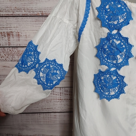 LINE & Dot Boho Crocheted Off Shoulder Dress - Picture 5 of 13